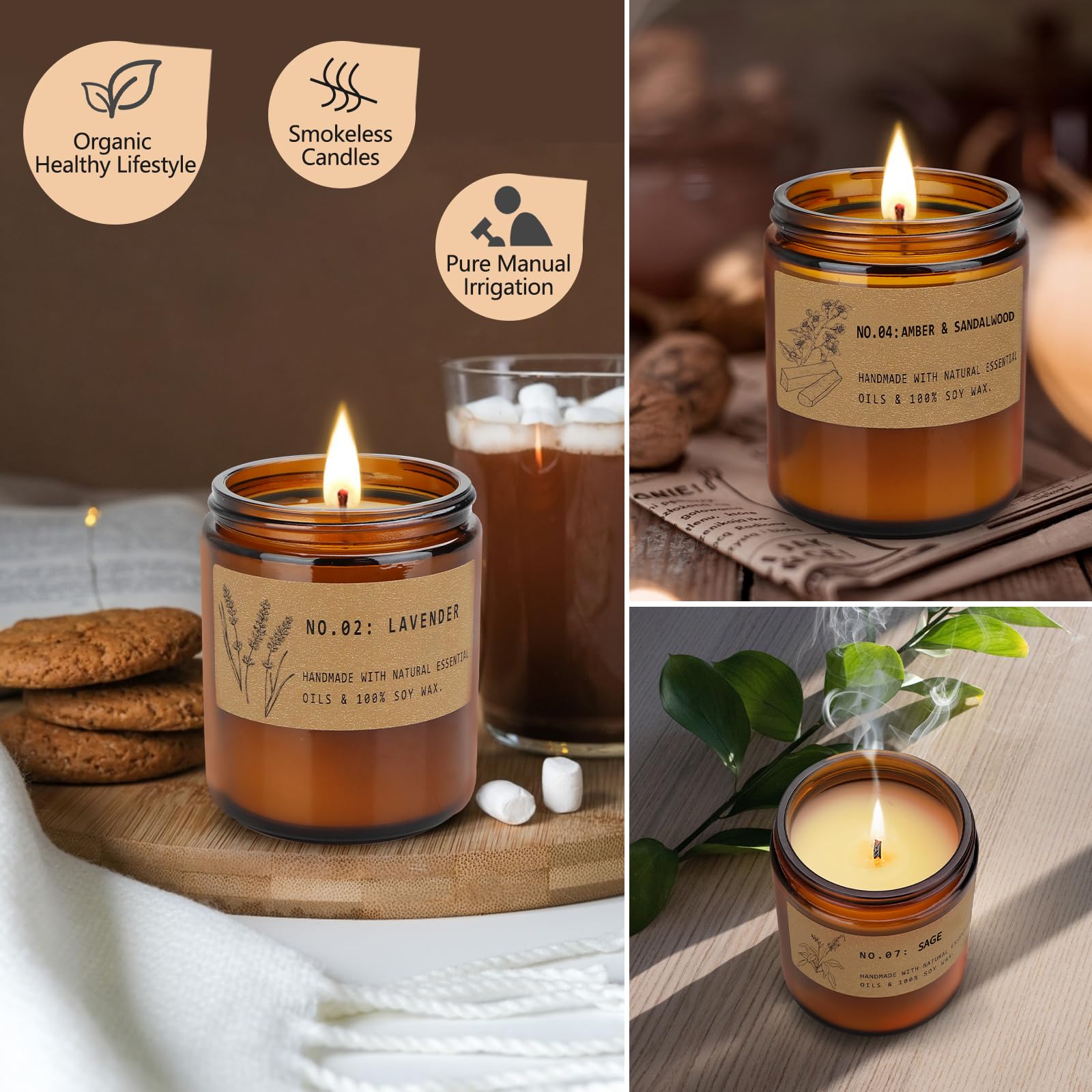 Sylvanys Aromatherapy Candles for Home Scented