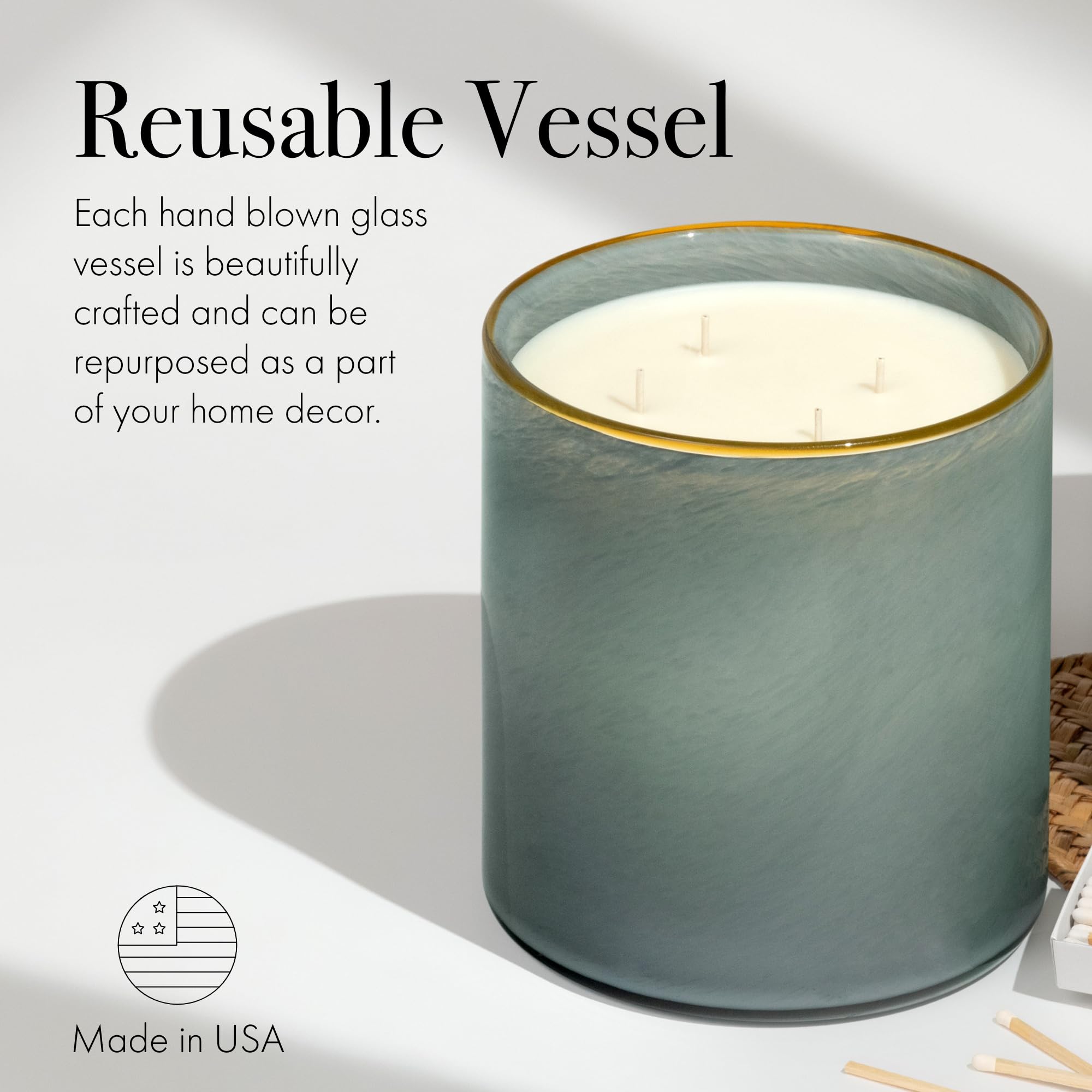 Luxe 4-Wick Candle, Sea & Dune - 86 oz