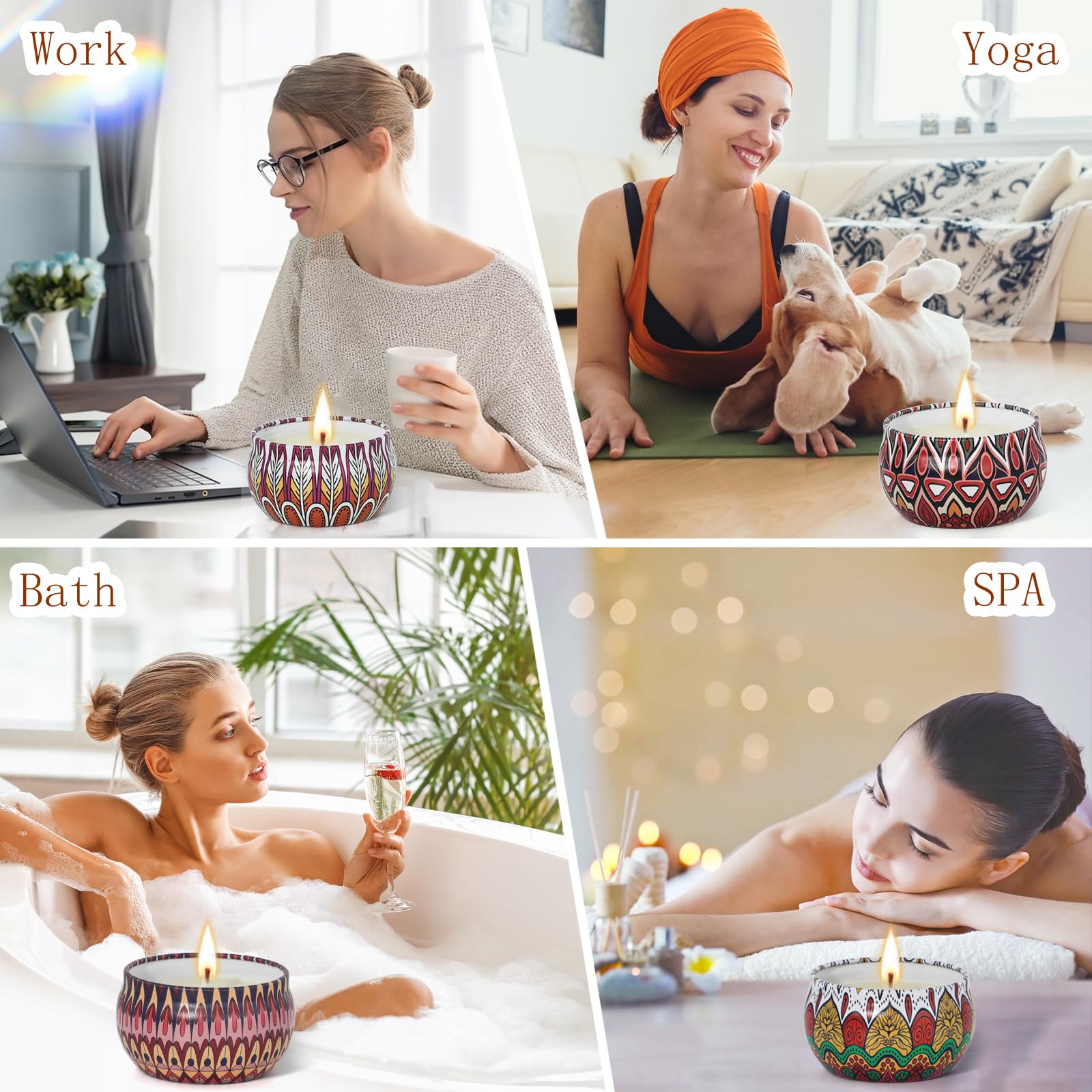 Sylvanys Scented Candles Gift Set, 18 Pack Aroma