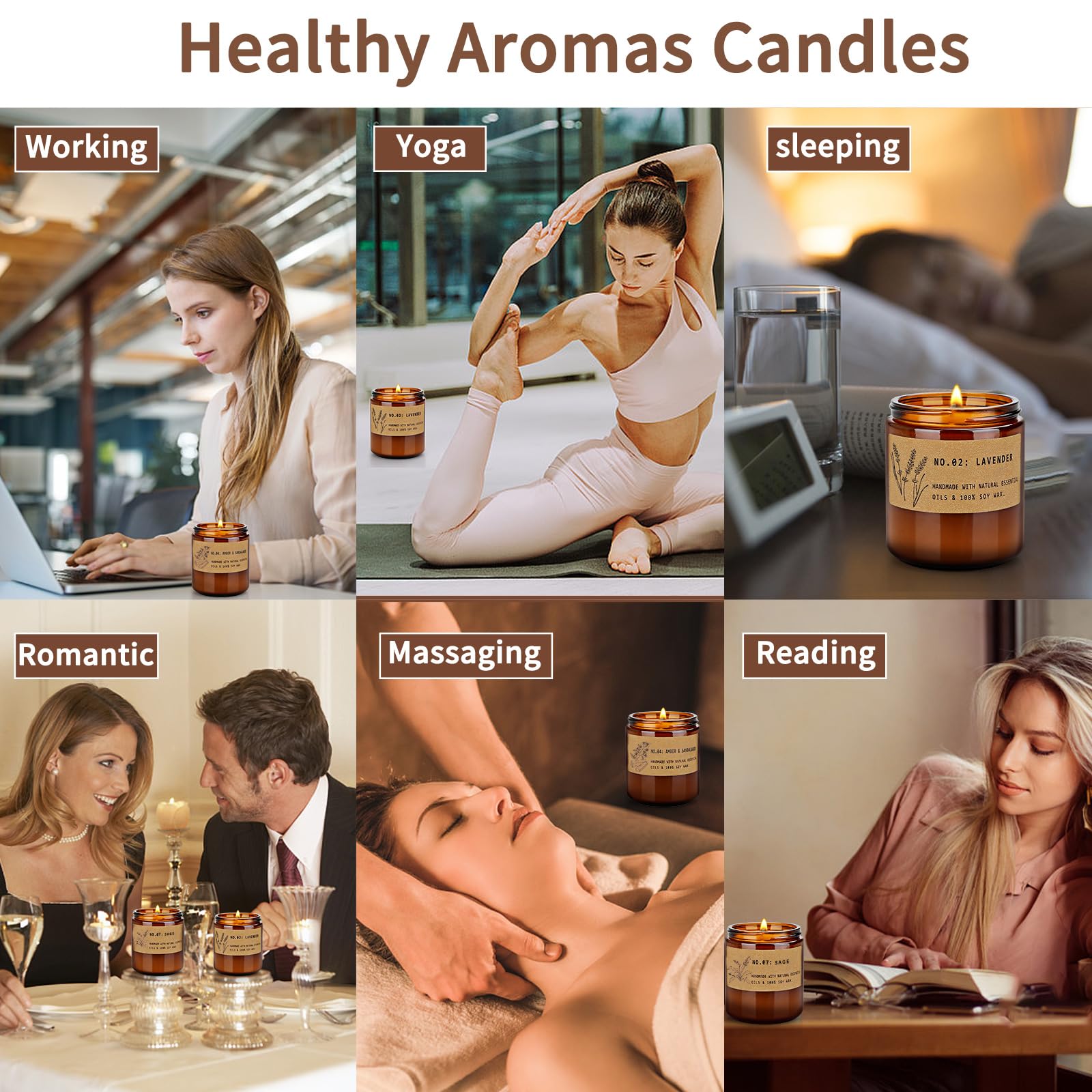 Sylvanys Aromatherapy Candles for Home Scented